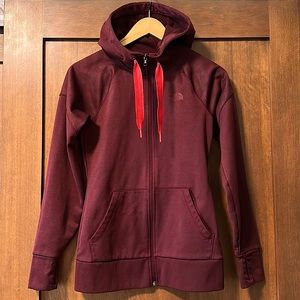 North Face Hoody Jacket / Wine + Poppy Red